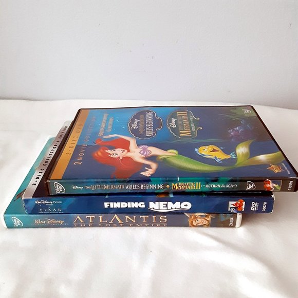Disney DVD Lot of 3; Finding Nemo, The Little Mermaid I & II, Atlantis - Picture 5 of 12